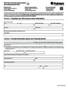 Putnam Asset transfer/direct rollover form