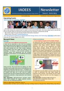 IAOEES  Newsletter International al Academy of Electrochemical Energy Science