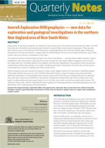 NSW DPI  Quarterly Notes Geological Survey of New South Wales  July 2006 No 121