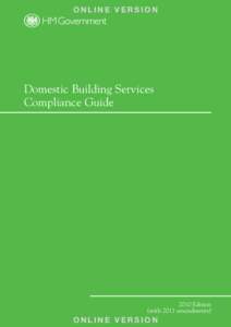 ONLINE VERSION  Domestic Building Services Compliance Guide[removed]Edition