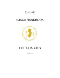 [removed]NJSCA HANDBOOK FOR COACHES 13th Edition