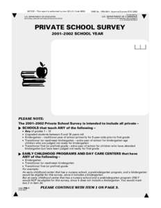 Private School Survey[removed]