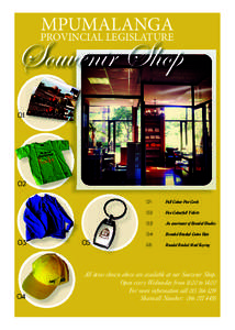 Souvenir Shop Brochure.indd