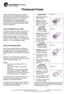 Thickened Fluids Factsheet