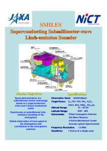 SMILES  情報通信研究機構 Superconducting Submillimeter-wave Limb-emission Sounder