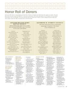 Honor Roll of Donors Each year, UNC School of Law publishes an Honor Roll of Donors to recognize and thank those who support our school. This past fiscal year, the school raised $11,688,537 in cash and commitments, with 