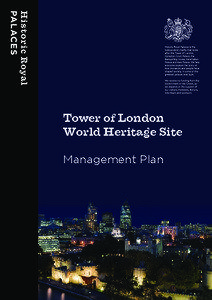 Tower of London World Heritage Site Management Plan