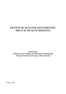 Review of Queensland Forensic Mental Health Services