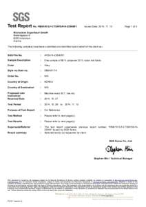 Test Report No. F690101/LF-CTSAYSA14-23540R1  Issued Date: Page 1 of 3