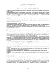 SEDIMENTARY MN DEPOSITS (MODEL 34b; Cannon and Force, 1986) by Eric R. Force, William F. Cannon, and Douglas P. Klein SUMMARY OF RELEVANT GEOLOGIC, GEOENVIRONMENTAL, AND GEOPHYSICAL INFORMATION Deposit geology Sedimentar