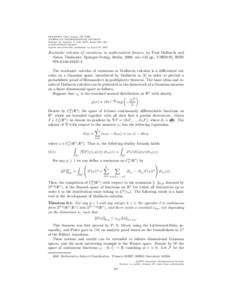 BULLETIN (New Series) OF THE AMERICAN MATHEMATICAL SOCIETY Volume 44, Number 3, July 2007, Pages 487–492