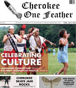 50 CENTS  THE OFFICIAL NEWSPAPER OF THE EASTERN BAND OF CHEROKEE INDIANS SINCE 1965 THURS., JULY 3, 2014