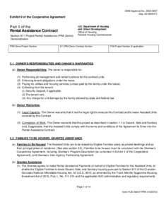 Private law / Property / Business law / Contract law / Federal assistance in the United States / Section 8 / Lease / United States Department of Housing and Urban Development / Housing cooperative / Affordable housing / Real estate / Law