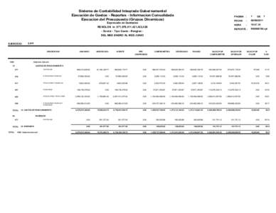 Sistema de Contabilidad Integrada Gubernamental Ejecución de Gastos - Reportes - Informacion Consolidada Ejecucion del Presupuesto (Grupos Dinamicos) Expresado en Quetzales  RENGLON in 071,079,411,421,422,429