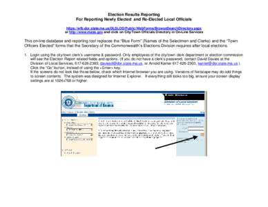 Microsoft Word - Election Results Reporting Instructions.doc