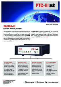 PTC-IIIusb  www.scs-ptc.com PACTOR - III