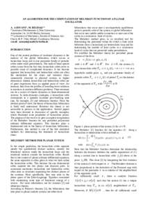 AN ALGORITHM FOR THE COMPUTATION OF MELNIKOV FUNCTION OF A PLANAR OSCILLATOR