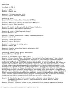 CDC - Dating Matters Evaluation (DMEVal) (P[removed]txt