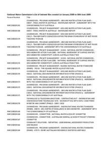 Aquatic ecology / National Water Commission / Groundwater / Water resources / Water resources management in Jamaica / Water / Hydrology / Aquifers