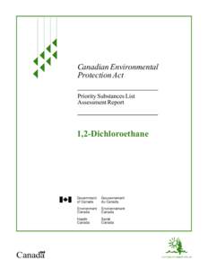 Canadian Environmental Protection Act Priority Substances List Assessment Report  1,2-Dichloroethane