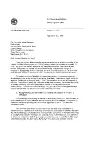 	Ltr to Feinstein and Bond re Reauthorization of Provisions of the FISA Act - USA PATRIOT Act