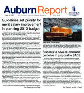 AuburnReport June 24, 2011 For  t h e f a c u l t y a n d s t a ff o f