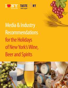 Media & Industry Recommendations for the Holidays of New York’s Wine, Beer and Spirits