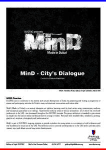 DUCTAC presents  Made in Dubai MinD - City’s Dialogue Curated by Ebtisam Abdul Aziz