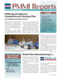 PMMI Reports  Packaging Machinery Manufacturers Institute Volume 15, No. 2, February 2005