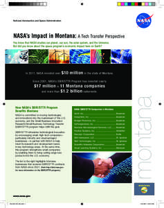 NASA Headquarters / Geography of the United States / NASA spin-off / Small Business Innovation Research / Bozeman /  Montana