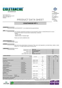 COLETANCHE NTP1 ASTM (USA units) E