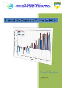 State of the Climate in Turkey inResearch Department FEBRUARY 2015  REPUBLIC of TURKEY