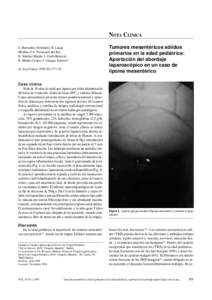 NOTA CLINICA G. Barrientos Fernández, R. Luque Mialdea, J.A. Navascués del Río, R. Sánchez Martín, J. Cerdá Berrocal, R. Martín Crespo, J. Vázquez Estévez* An Esp Pediatr 1999;50:[removed].