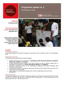 Management / Humanitarian aid / International Red Cross and Red Crescent Movement / Development / Disaster risk reduction / Finnish Red Cross / International Federation of Red Cross and Red Crescent Societies / Myanmar Red Cross Society / Canadian Red Cross / Emergency management / Public safety / Disaster preparedness