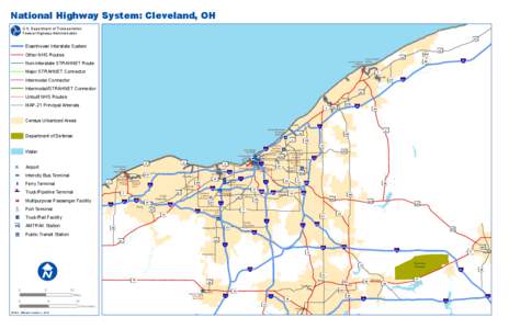 Port of Cleveland / Cleveland / Tower City Center / Puritas / Euclid /  Ohio / Brookpark / Ohio / Greater Cleveland Regional Transit Authority / Cleveland Hopkins International Airport