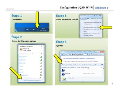 v[removed]Configuration UQAM Wi-Fi Windows 7 Étape 1