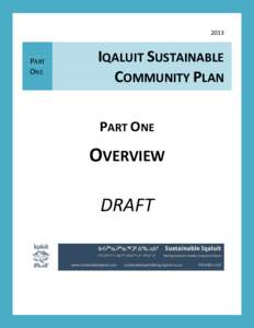 2013  PART ONE  IQALUIT SUSTAINABLE