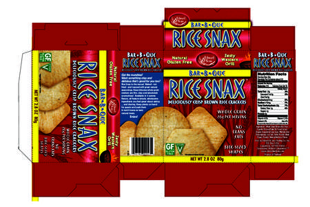 Rice Snax to the rescue! Baked - not fried - and topped with great natural seasonings, these bite-size whole grain crackers are thin, crisp and absolutely scrumptious! Available in 4 yummy flavors, all feature simple, wh