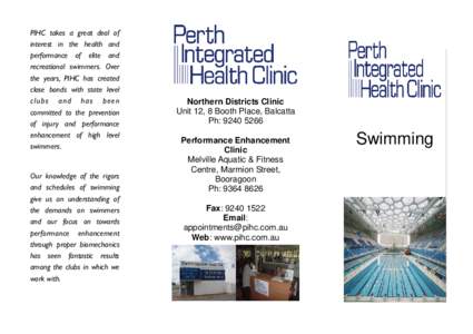 Swimming Flyer Photocopy Version Updated June 2010