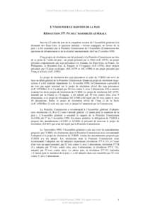 CONVENTION ON THE PRIVILEGES AND IMMUNITIES OF THE UNITED NATIONS