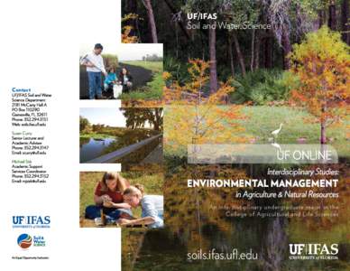 UF/IFAS  Soil and Water Science Contact