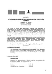 Oxygen minimum zone / Geography / Earth / Academia / University of Concepción / Concepción /  Chile / Oceanography