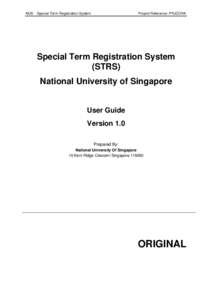 Special Term Registration System (STS)