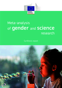 Meta-analysis of gender and science research Synthesis report   Research and