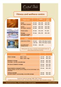 Fitness and wellness centre public Single access Sauna