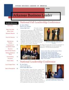 FUTURE BUSINESS LEADERS OF AMERICA Fall 2011 Arkansas Business Leader Inside this issue: State Goals