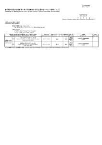 プレス発表資料 [News Release] 東京電力株式会社福島第一原子力発電所の20km以遠のモニタリング結果について [Readings at Reading Points out of 20 km Zone of TEPCO Fukushima Dai-ichi NP