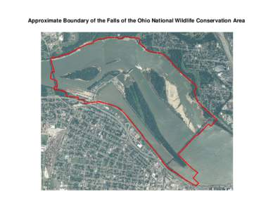 Approximate Boundary of the Falls of the Ohio National Wildlife Conservation Area   