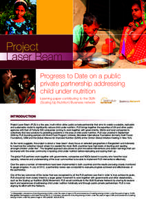 © GMB Akash  © GMB Akash Progress to Date on a public private partnership addressing