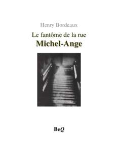 Le fantôme de la rue Michel-Ange